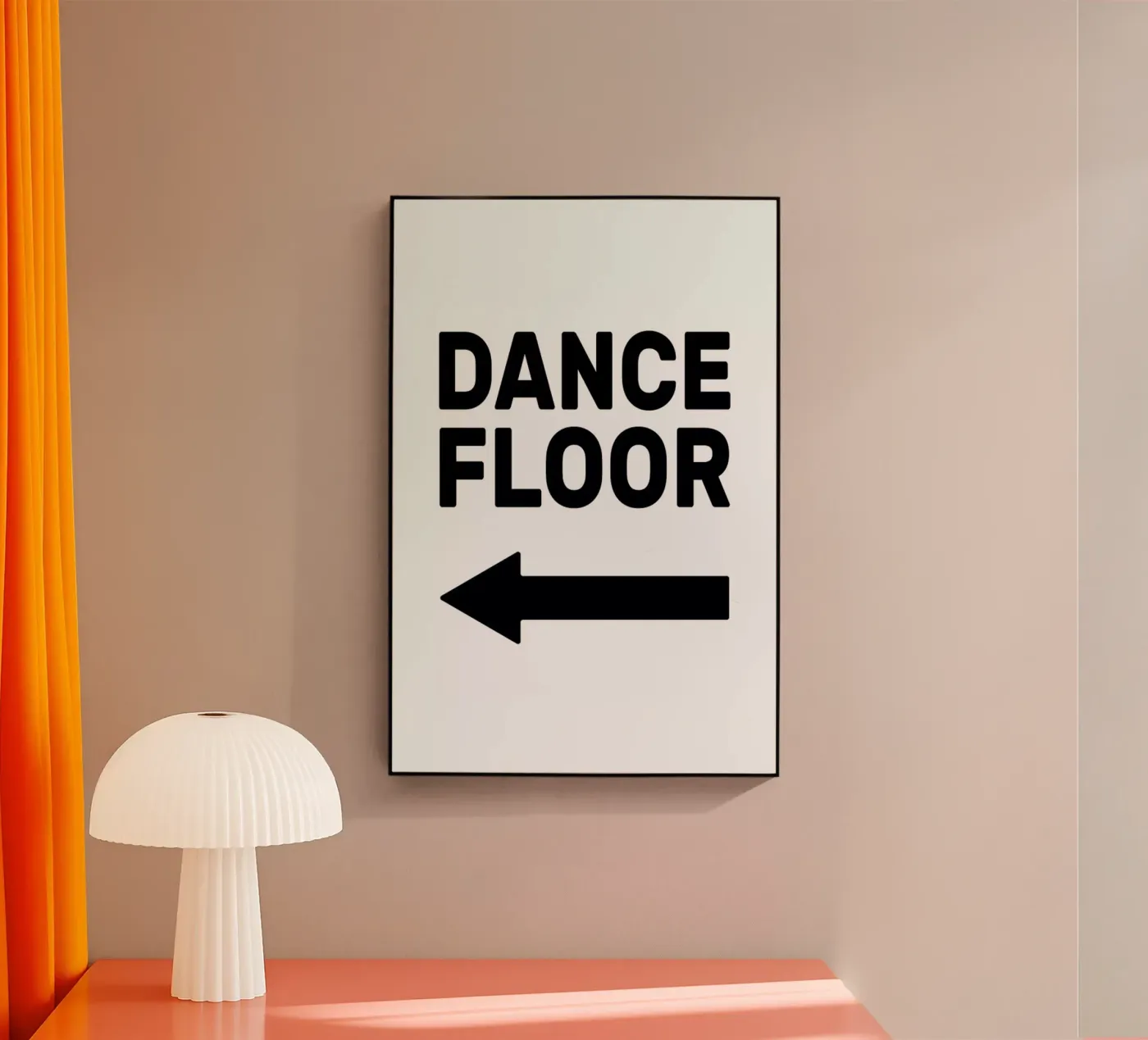 Dancefloor (Arrow Left) Acryl-Glas von The Native State