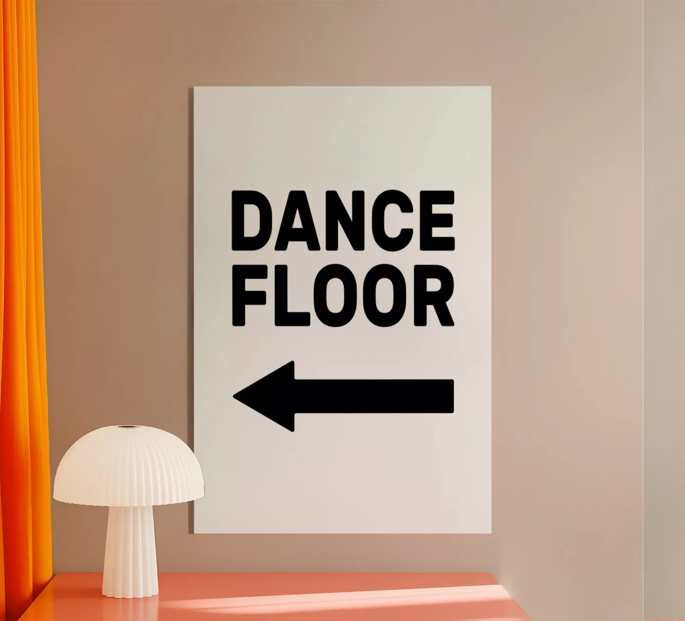 Dancefloor (Arrow Left) Acryl-Glas von The Native State