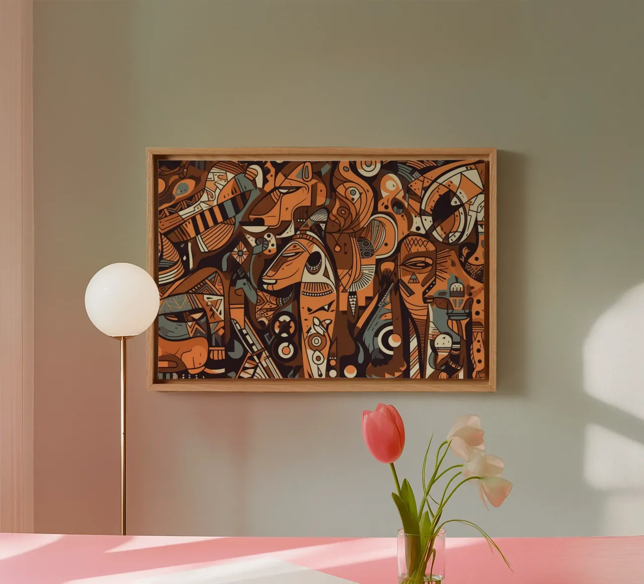 Wall-art by Imagine canvas with Floater frame by Imagine