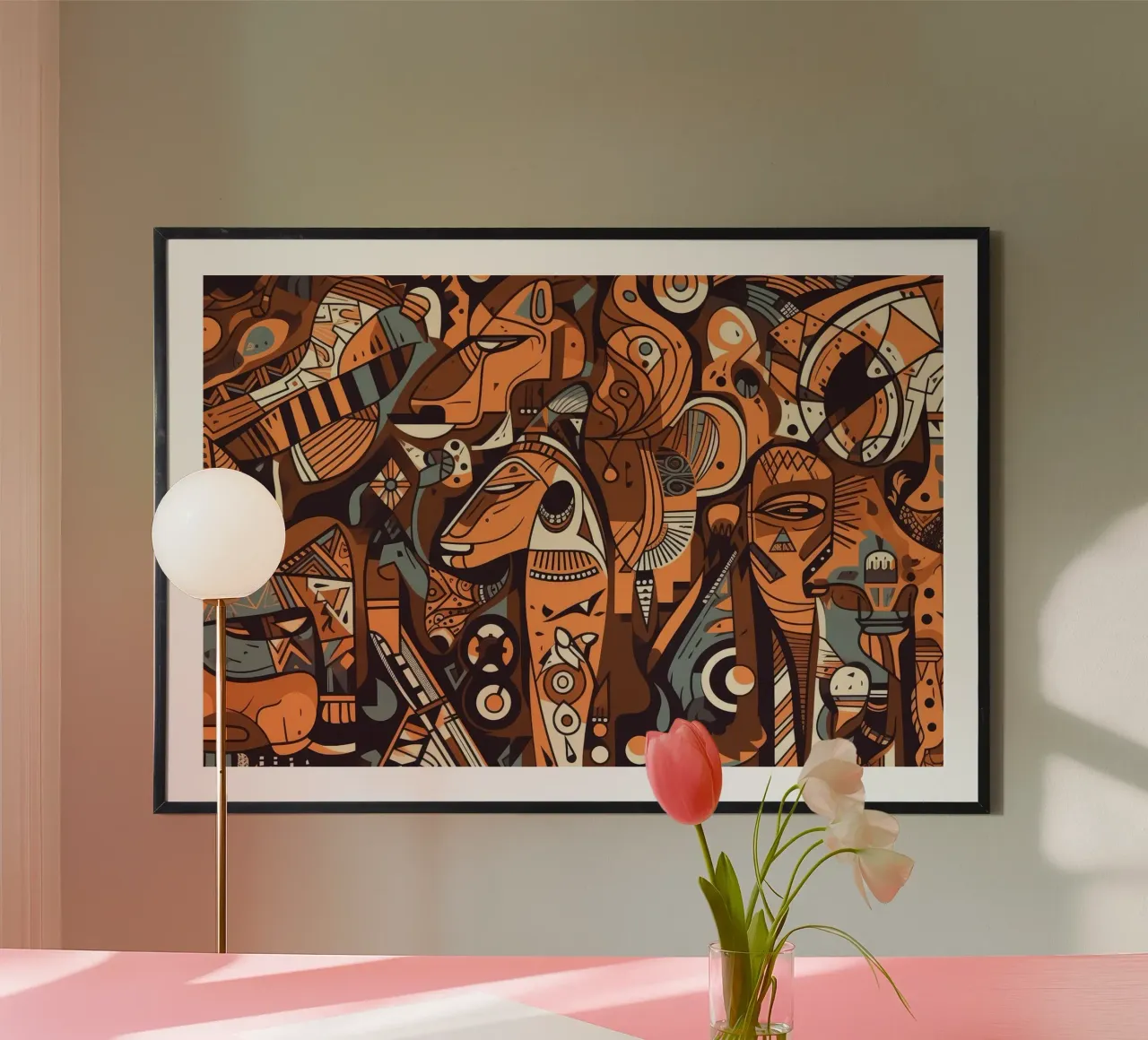 Arte da parete di Imagine poster con telaio in plastica da Imagine
