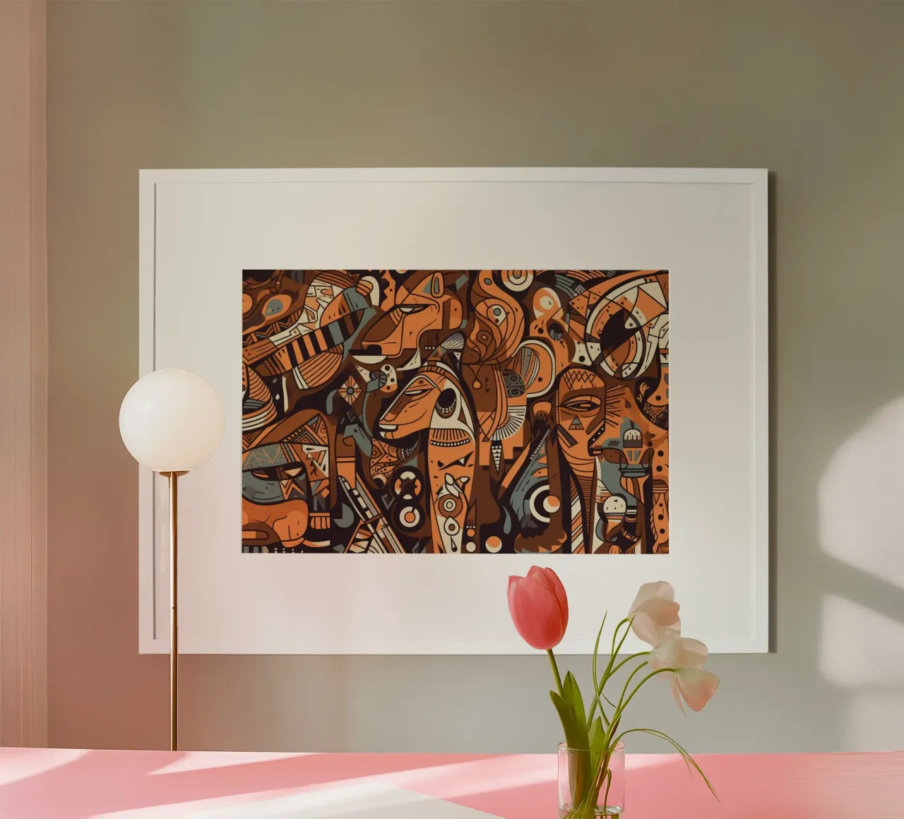 Arte da parete di Imagine poster con telaio in plastica da Imagine