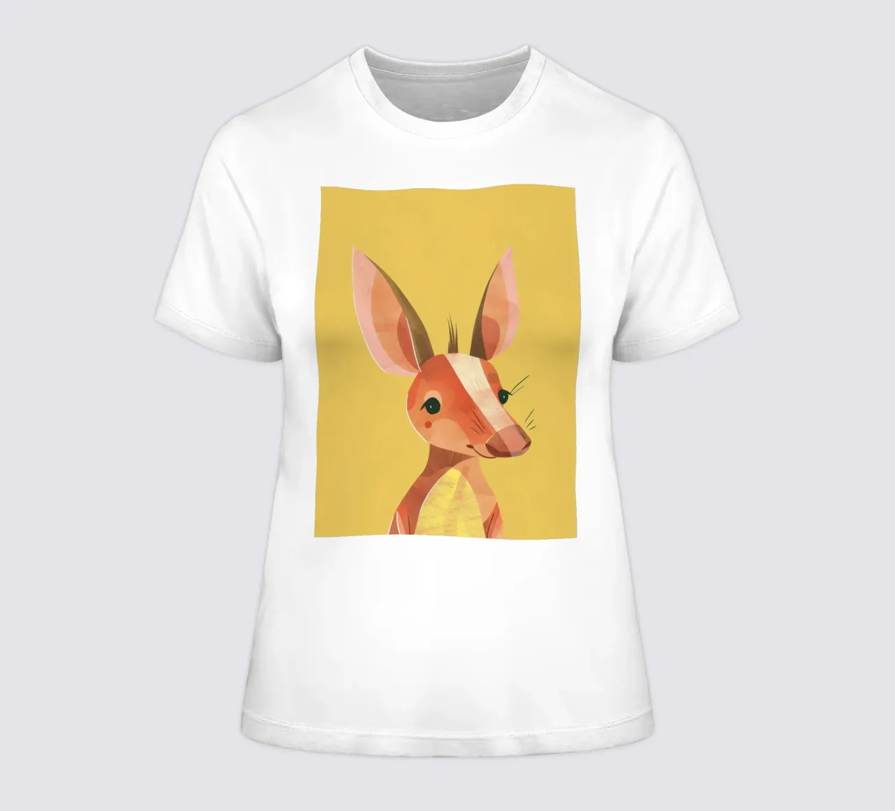 aardvark standing tall, its expressive face and attentive women's fitted t-shirt by DesignDoodle