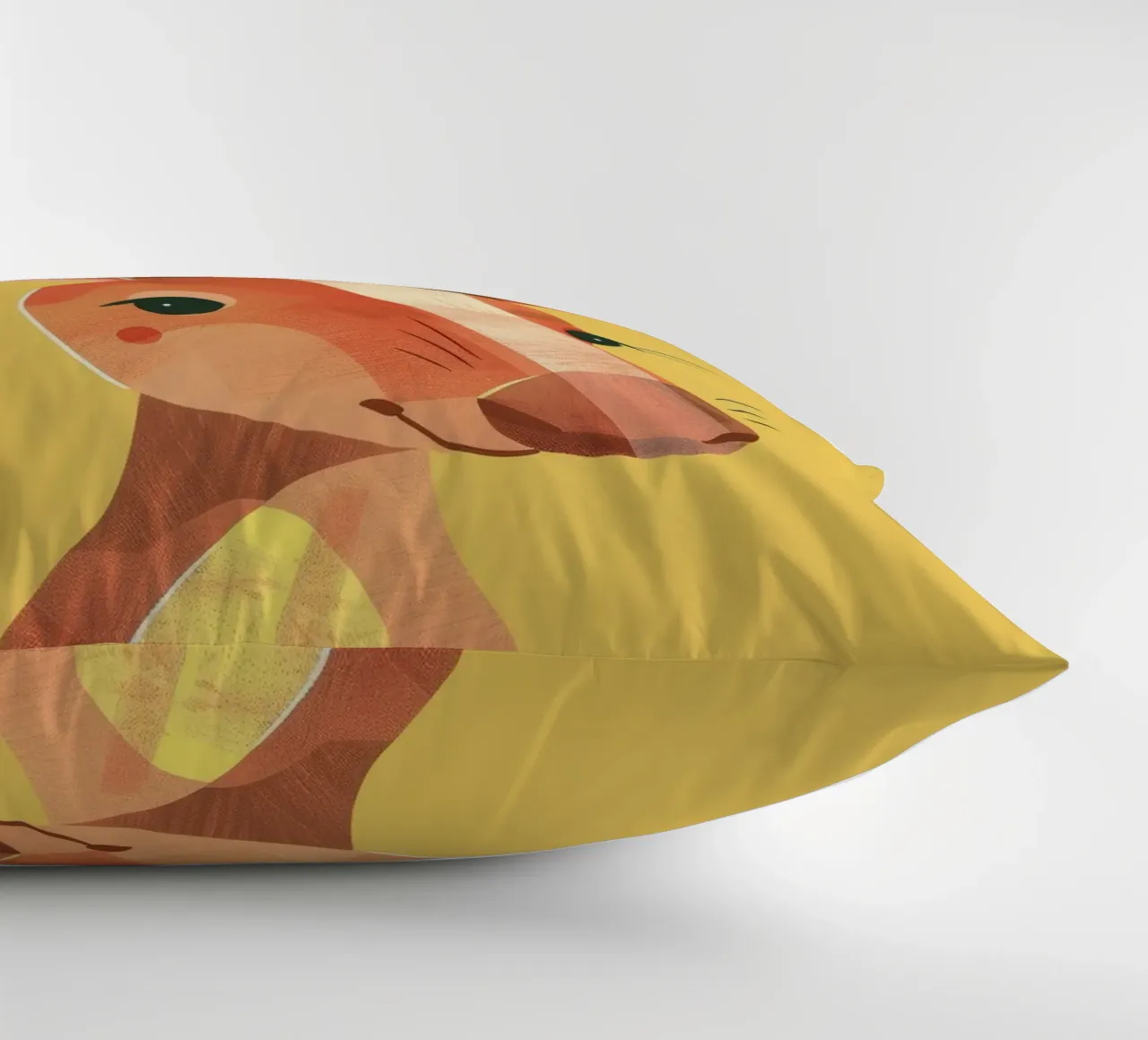aardvark standing tall, its expressive face and attentive decorative cushion by DesignDoodle