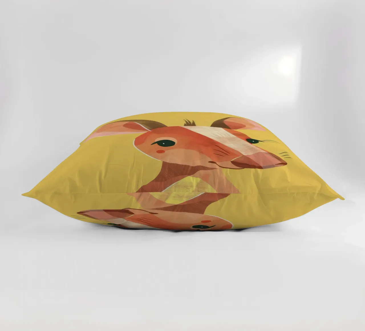 aardvark standing tall, its expressive face and attentive decorative cushion by DesignDoodle