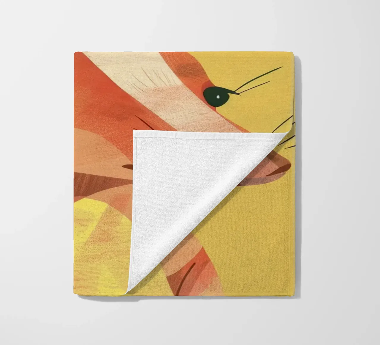 aardvark standing tall, its expressive face and attentive beach towel by DesignDoodle