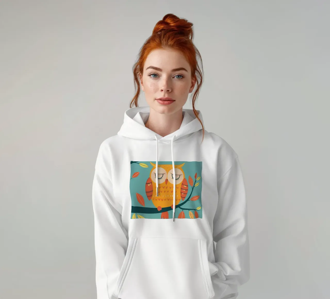 sonnacchiosi Gufi stravaganti e zampe giocose felpa con cappuccio da DesignDoodle