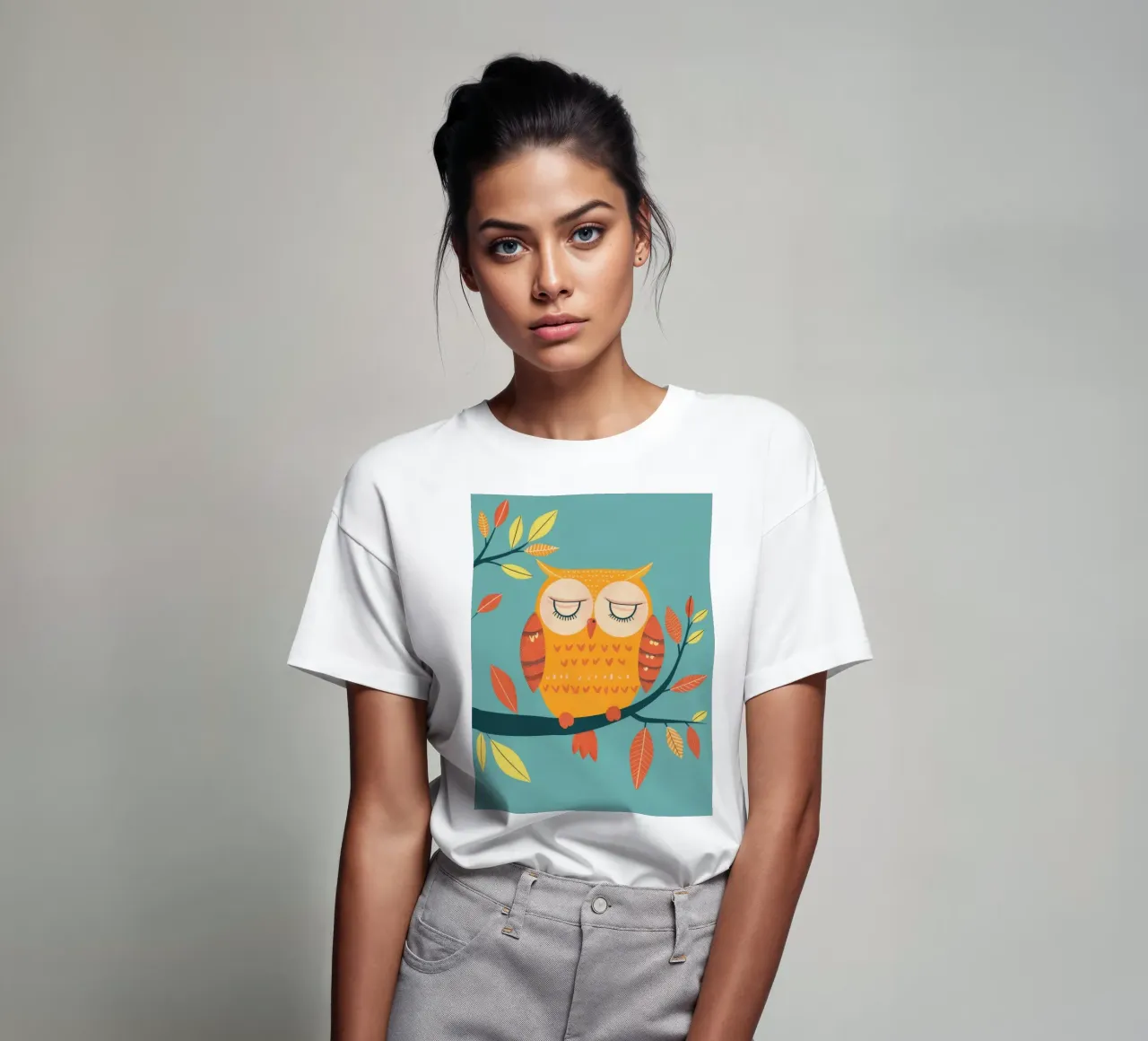 sonnacchiosi Gufi stravaganti e zampe giocose t-shirt da DesignDoodle