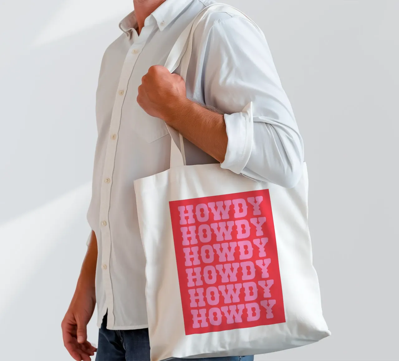 Howdy 2 borsa in juta da Pure