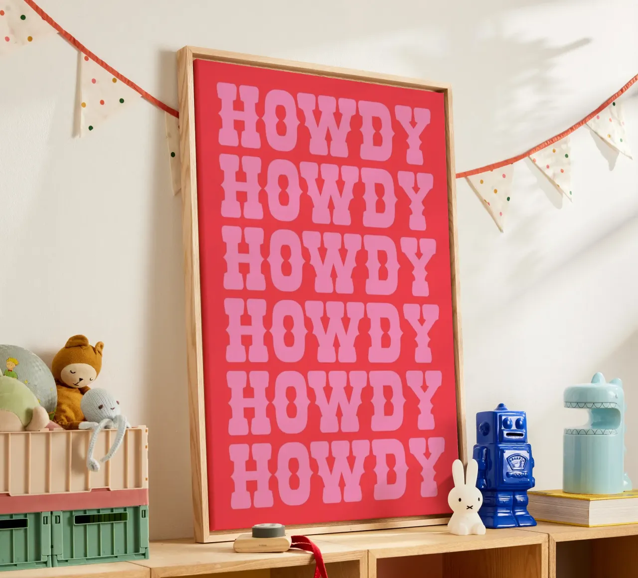 Howdy 2 tela con Cornice a cassetta da Pure