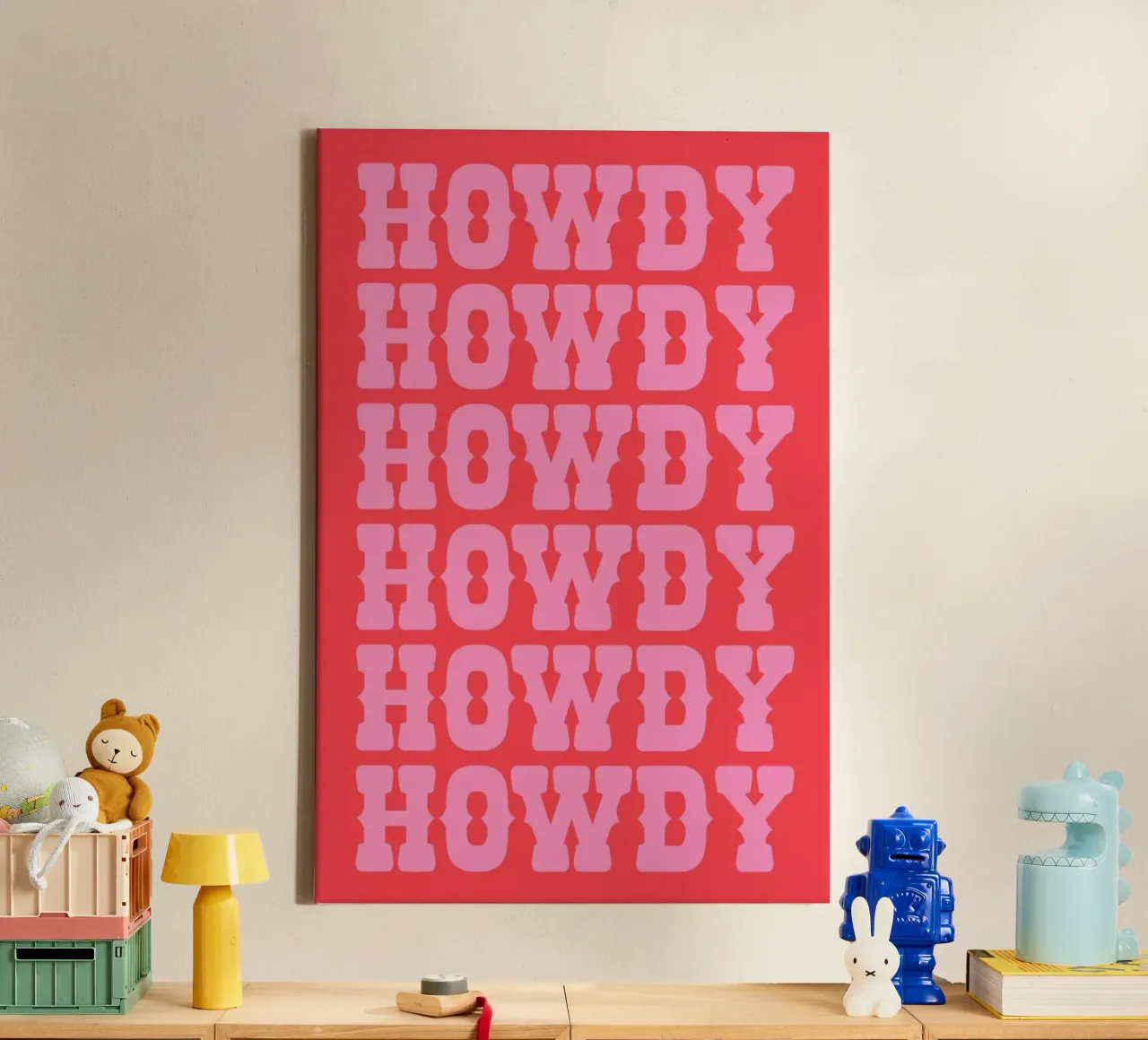 Howdy 2 tela con Cornice a cassetta da Pure