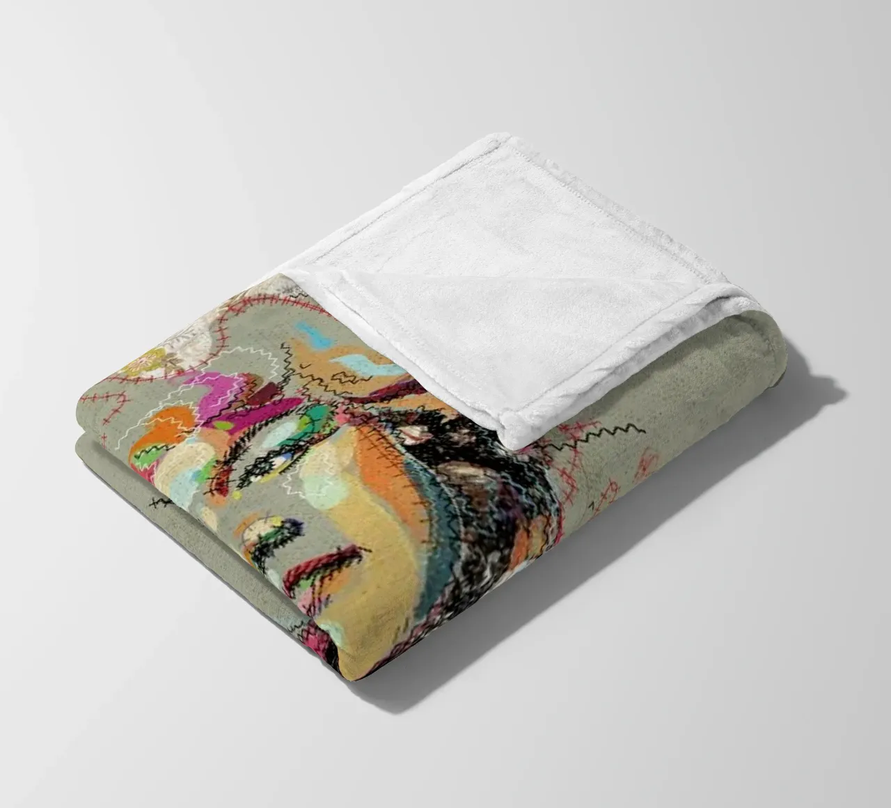 Etta Portrait coperta in pile da Carlos Quitério