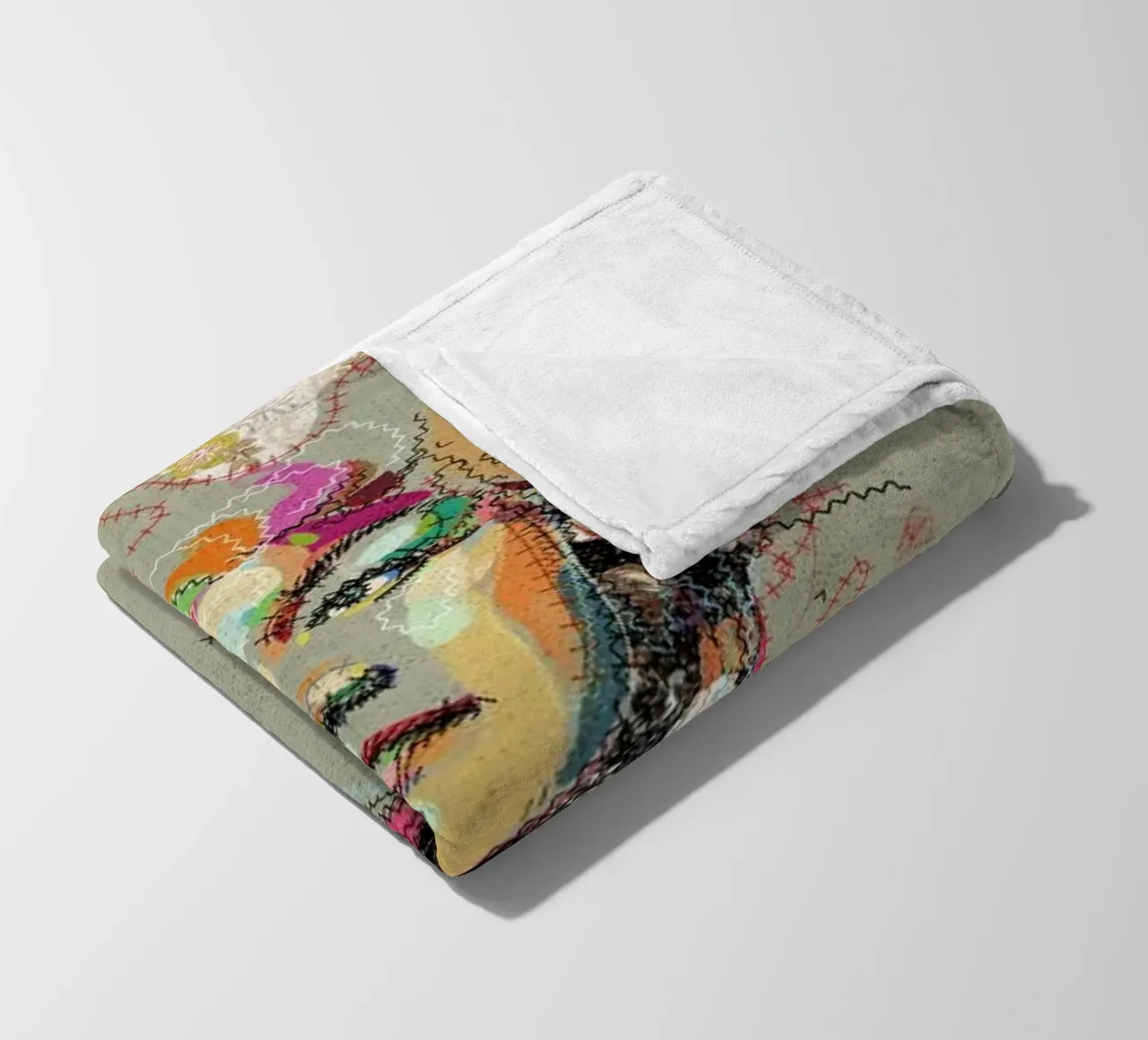 Etta Portrait coperta in pile da Carlos Quitério