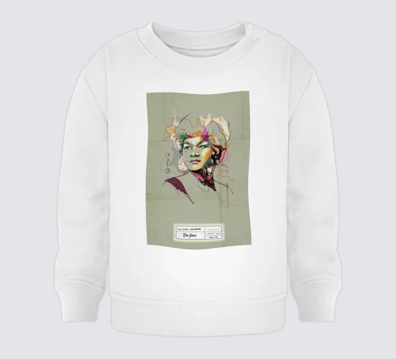 Etta Portrait felpa neonato da Carlos Quitério