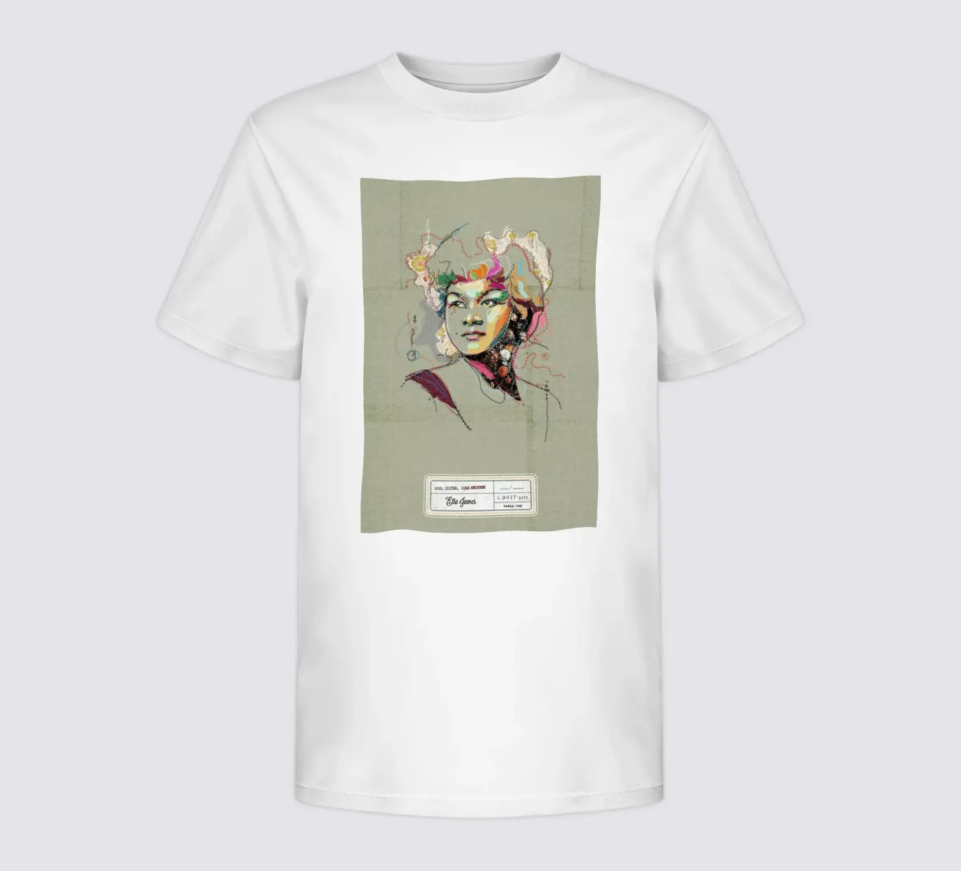 Etta Portrait kinder t-shirt van Carlos Quitério