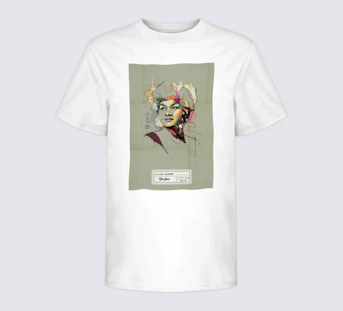Etta Portrait kinder t-shirt van Carlos Quitério