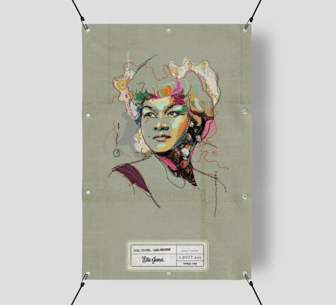Etta Portrait telo in pvc da Carlos Quitério