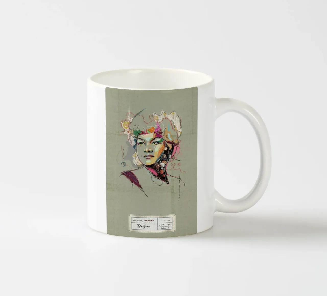 Etta Portrait tazza in ceramica da Carlos Quitério
