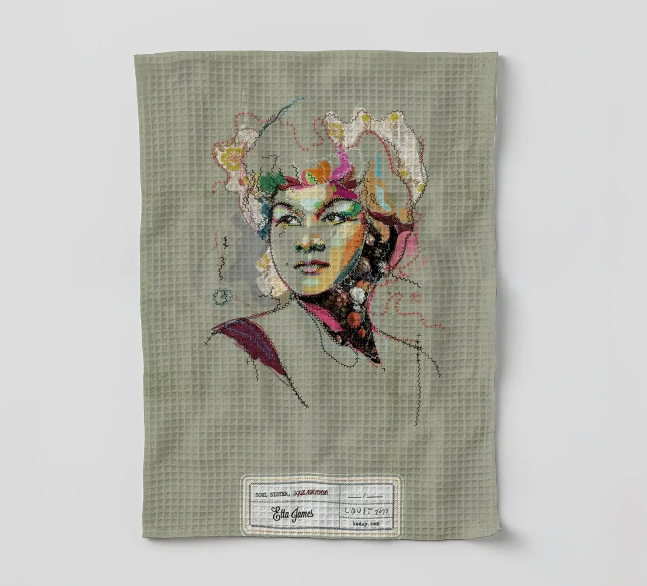 Etta Portrait canovaccio da cucina da Carlos Quitério