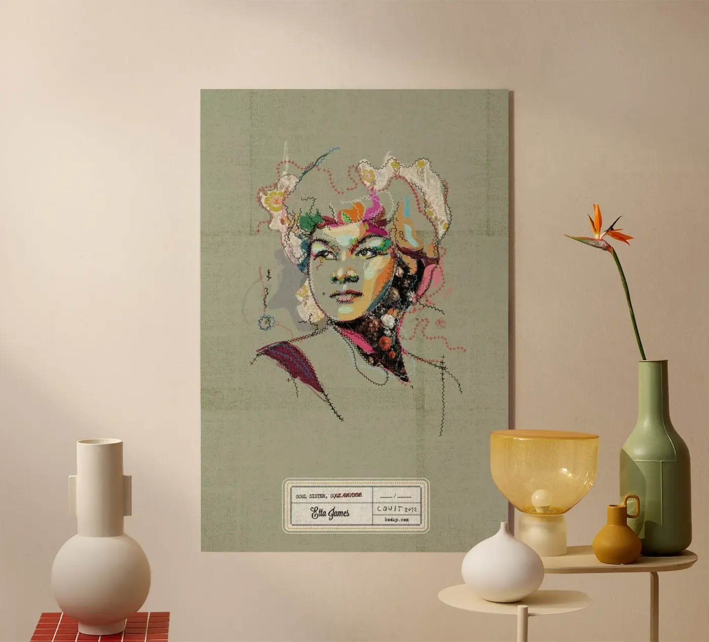 Etta Portrait plexiglass da Carlos Quitério