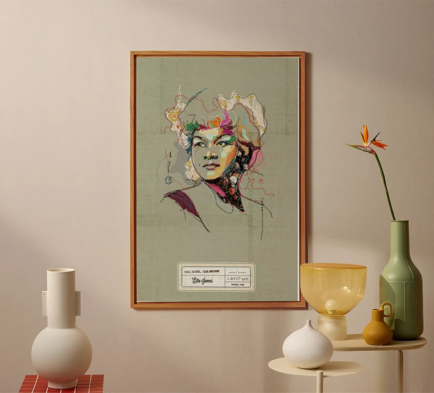 Etta Portrait pannello forex da Carlos Quitério