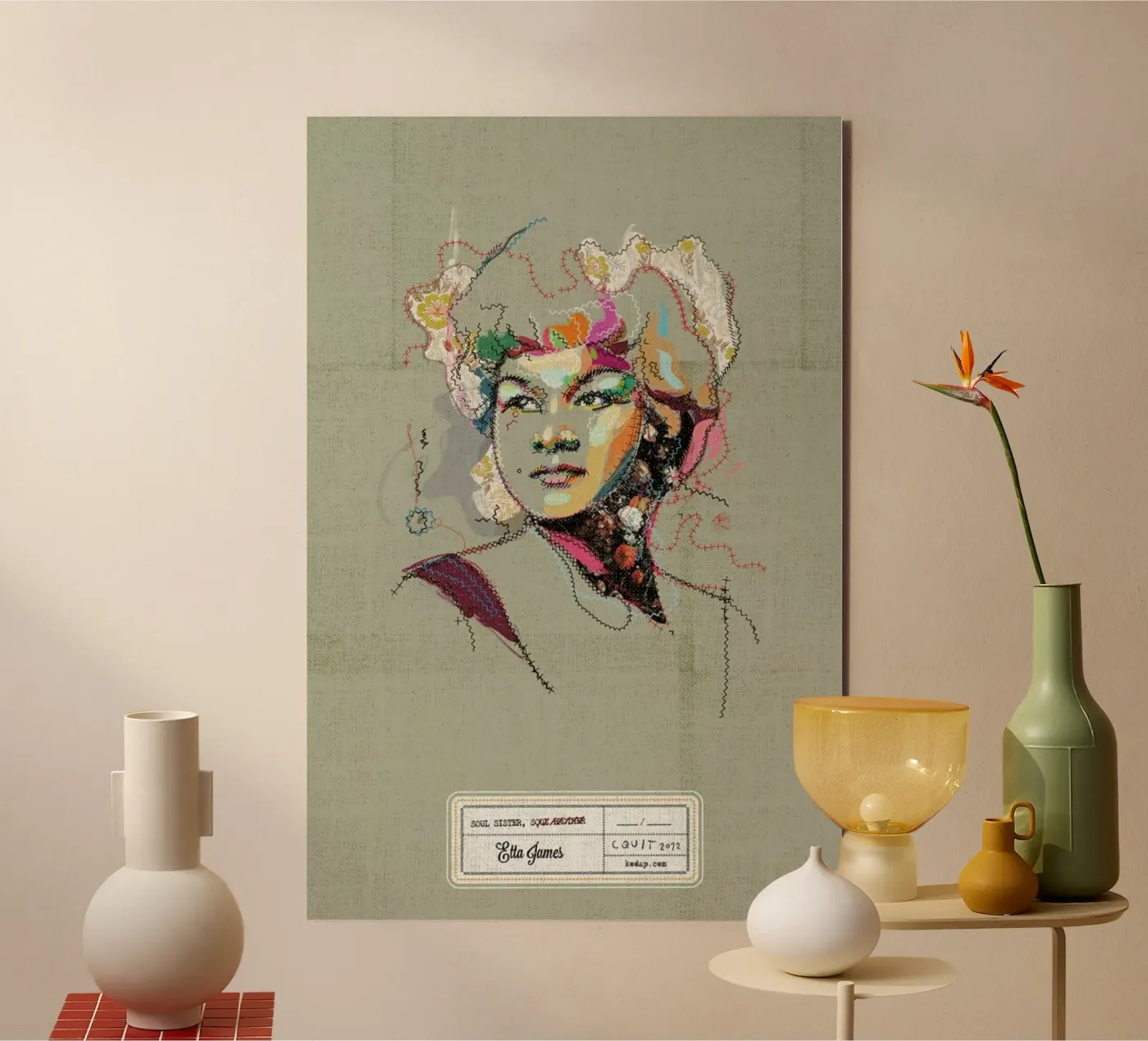 Etta Portrait pannello forex da Carlos Quitério