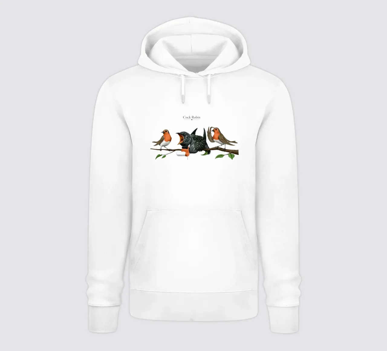 Cock Robin (Titled) felpa con cappuccio da Rob Art | Illustration