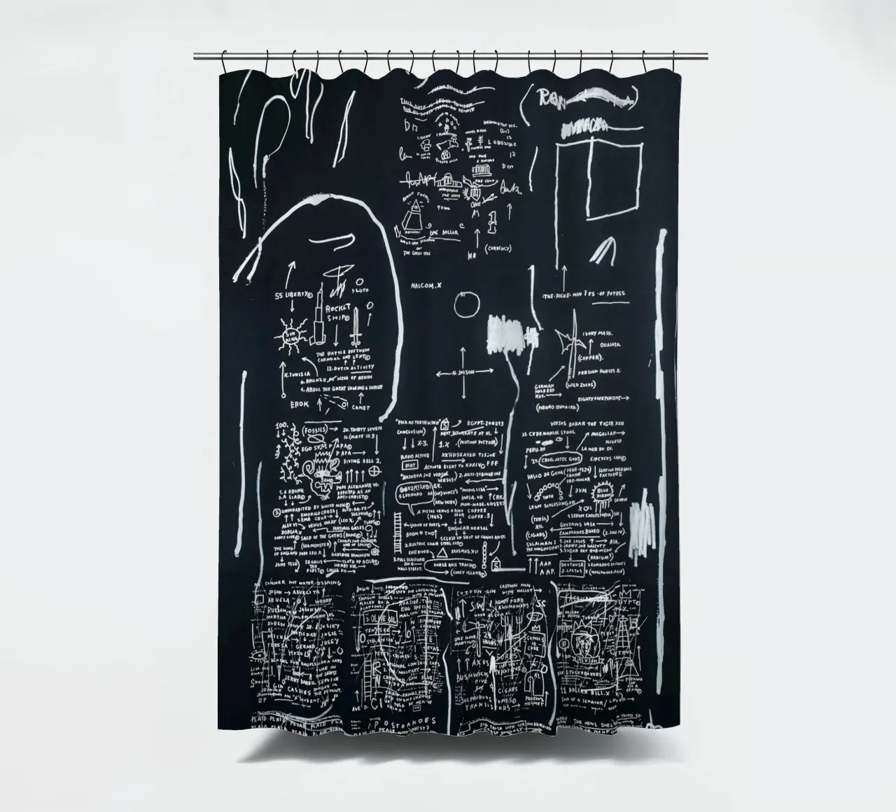 Tuxedo Michel shower curtain by Mr.George