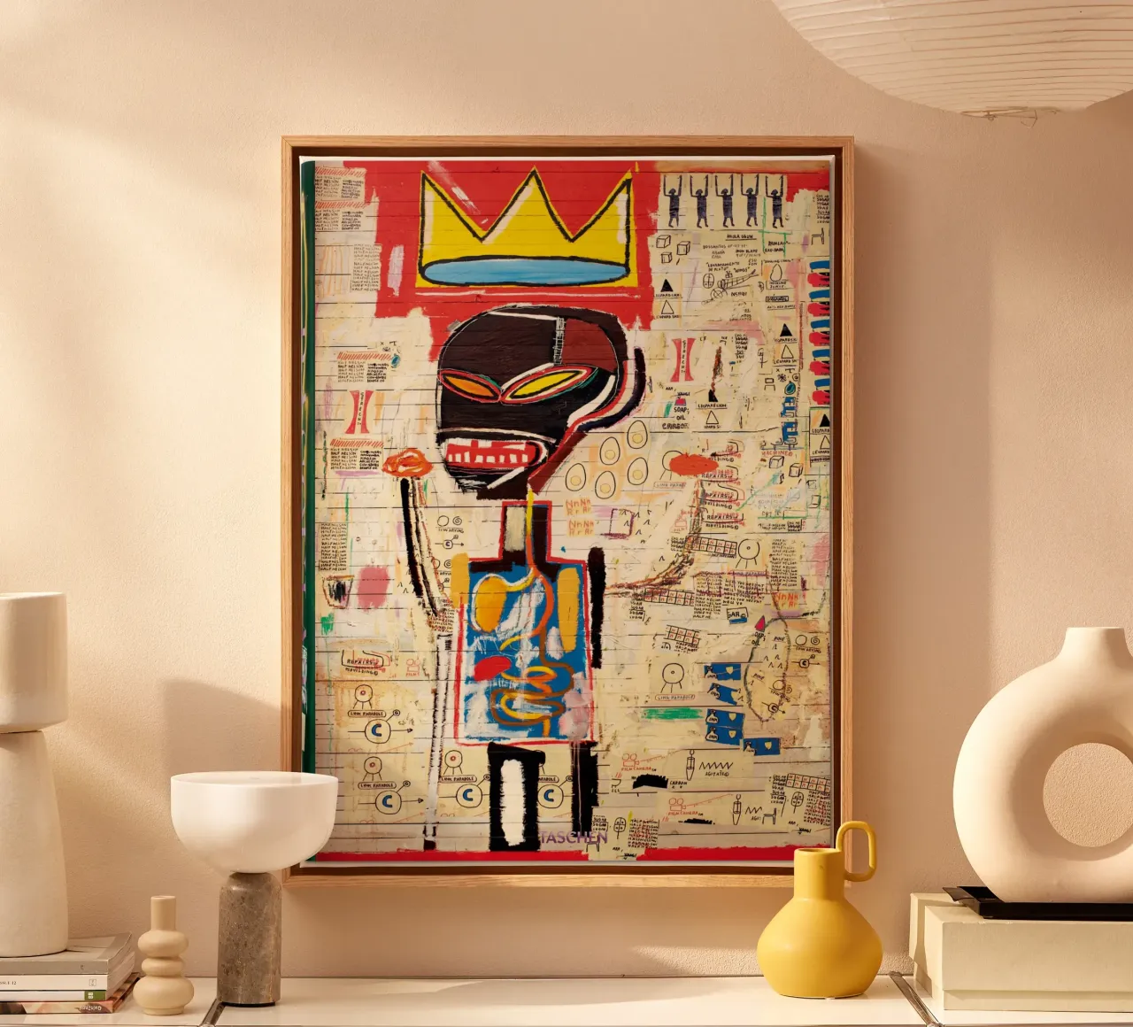 Schilderij Michel Abstrack canvas met Baklijst van Mr.George