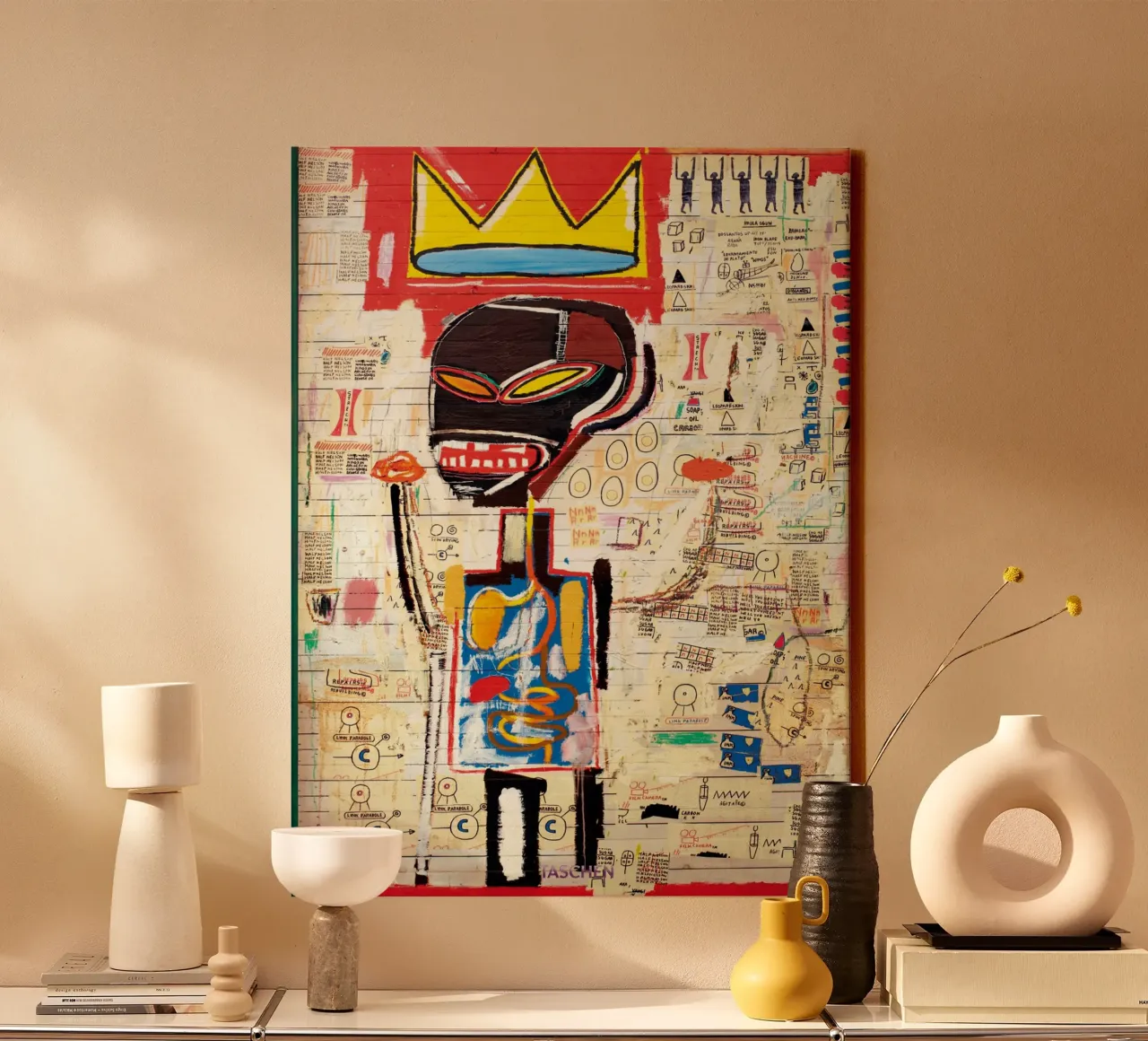 Schilderij Michel Abstrack canvas met Baklijst van Mr.George