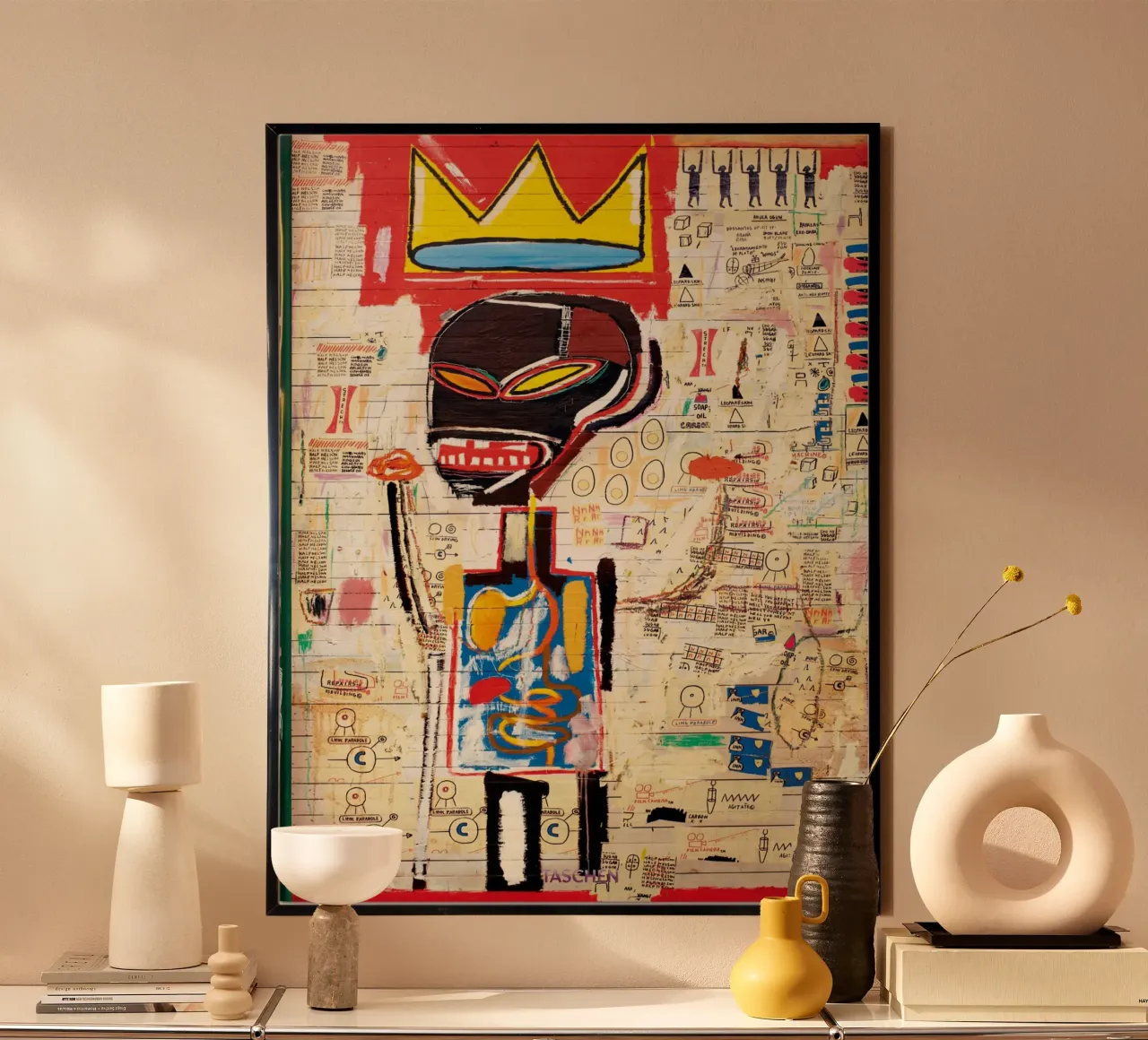Michel Abstrack Pittura poster con telaio in legno da Mr.George