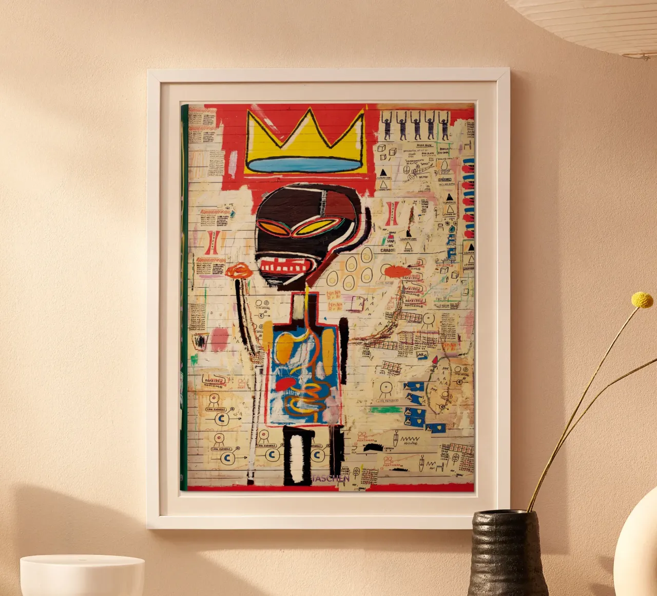 Michel Abstrack Pittura poster con telaio in legno da Mr.George