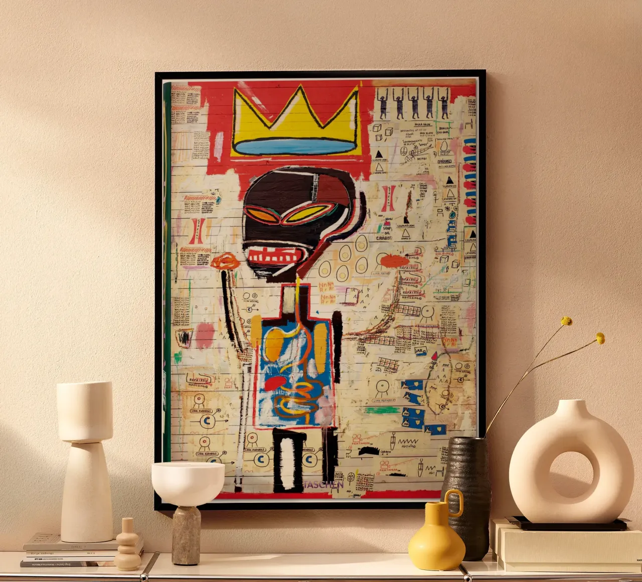 Michel Abstrack Pittura poster con telaio in legno da Mr.George