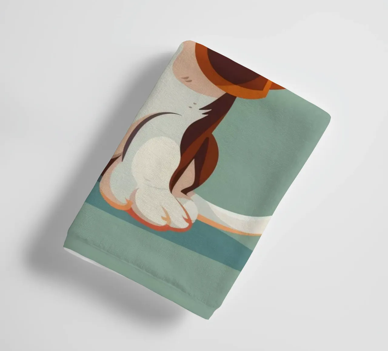 basset Hound Cutie: Full of Charm and Curiosity towel by DesignDoodle