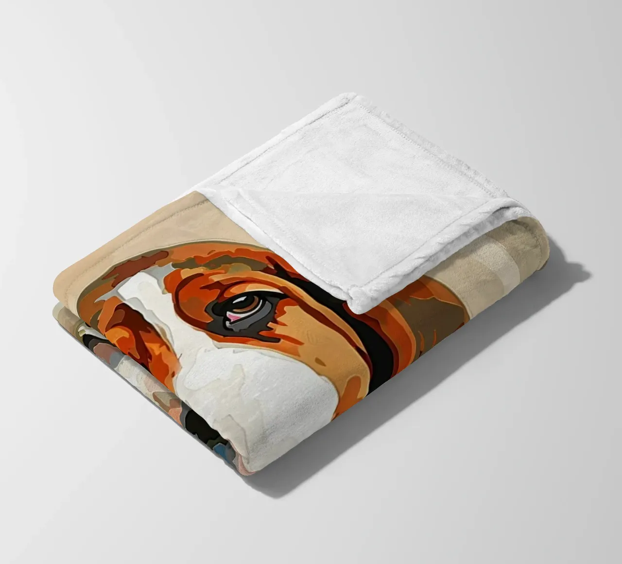 Il Basset riflessivo: un momento di tranquillità coperta in pile da DesignDoodle