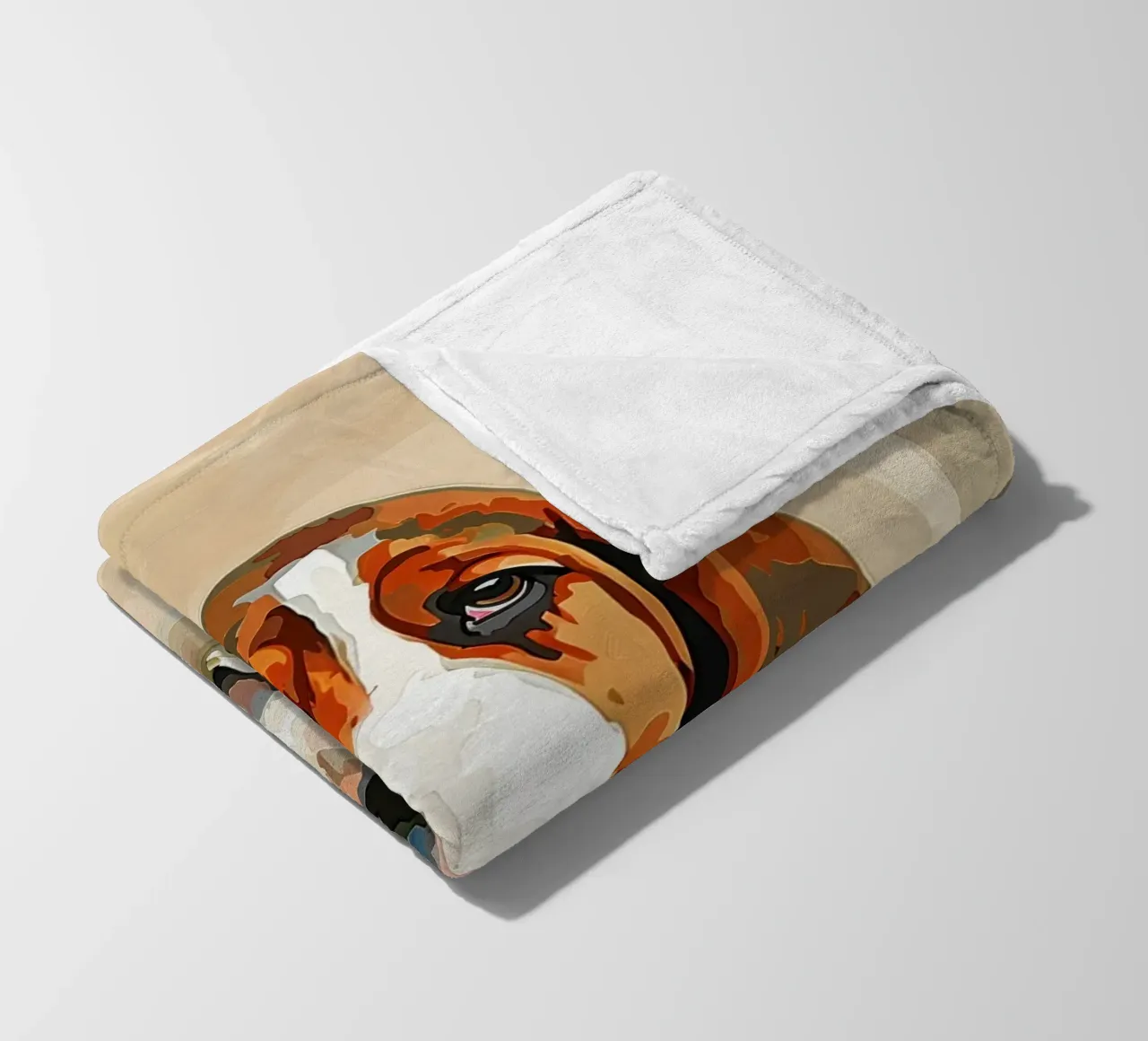 Il Basset riflessivo: un momento di tranquillità coperta in pile da DesignDoodle