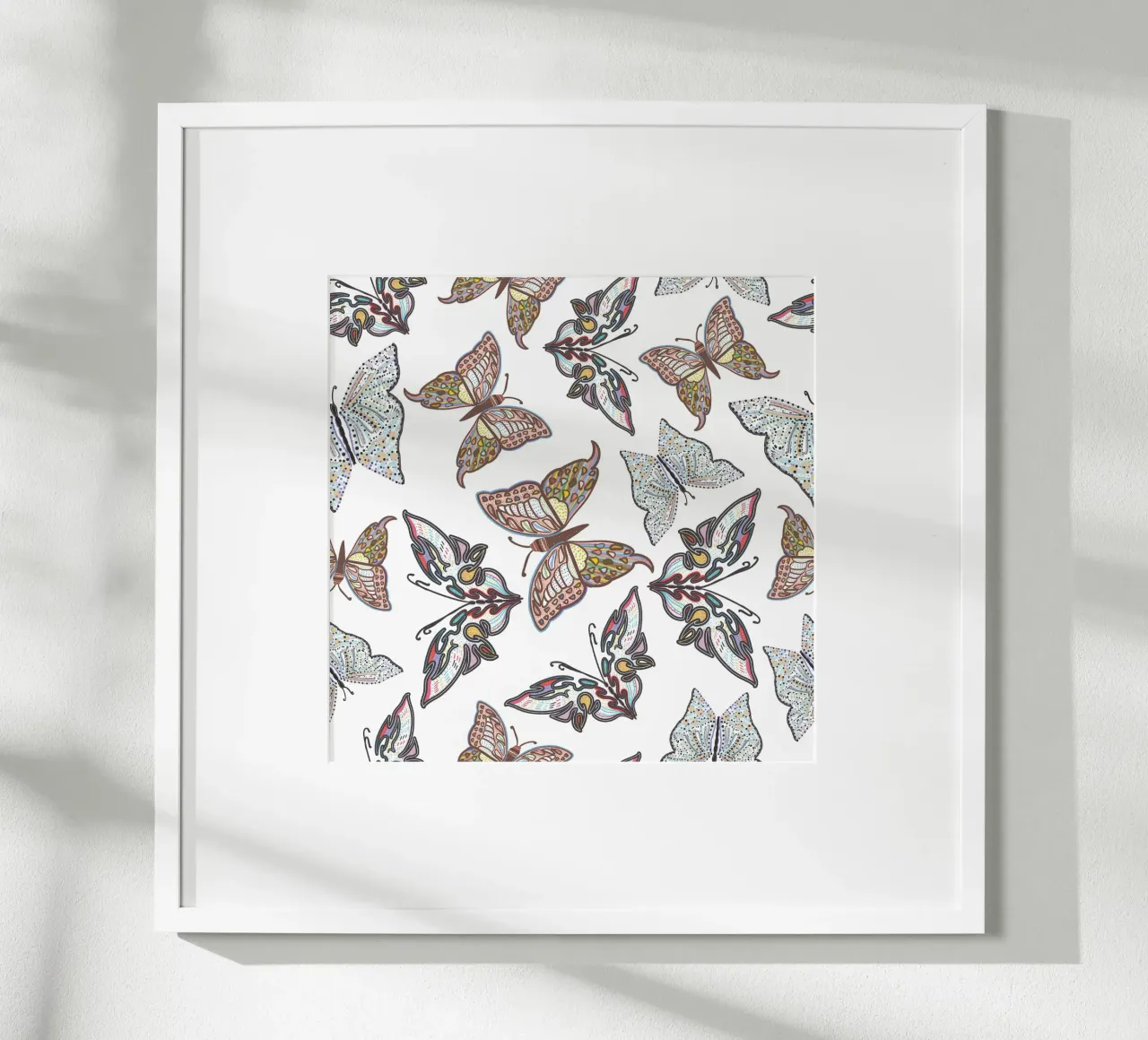 Modello di illustrazione delle farfalle poster da gulsengunel
