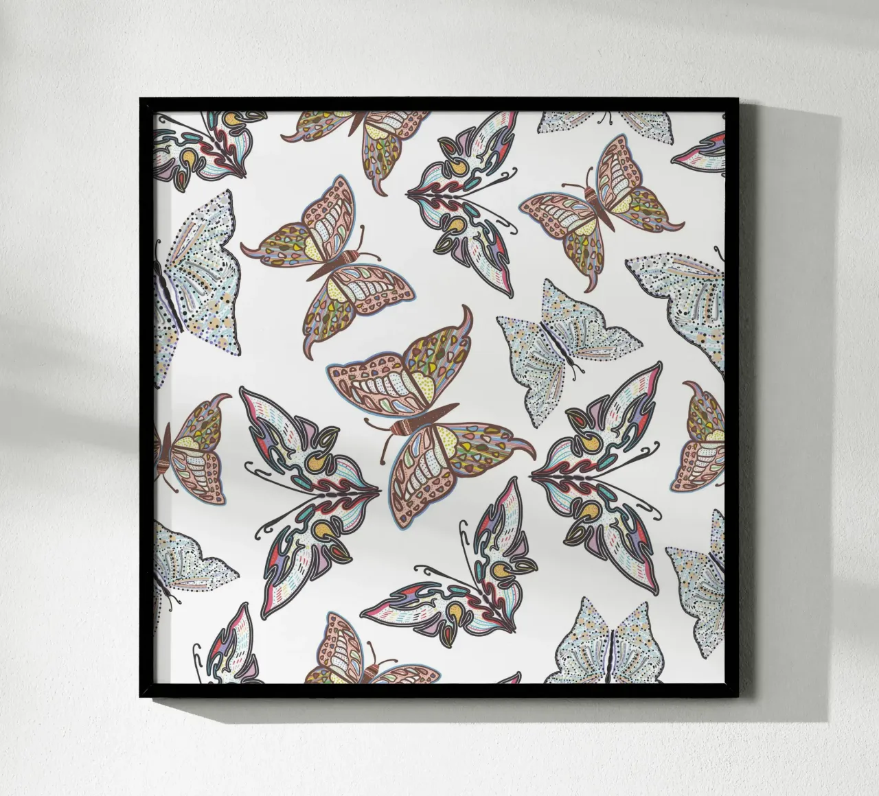Modello di illustrazione delle farfalle poster da gulsengunel