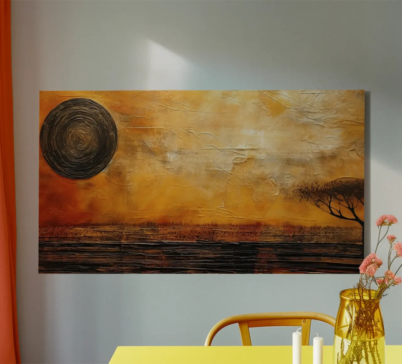 Muurkunst van Imagine canvas met Baklijst van Imagine