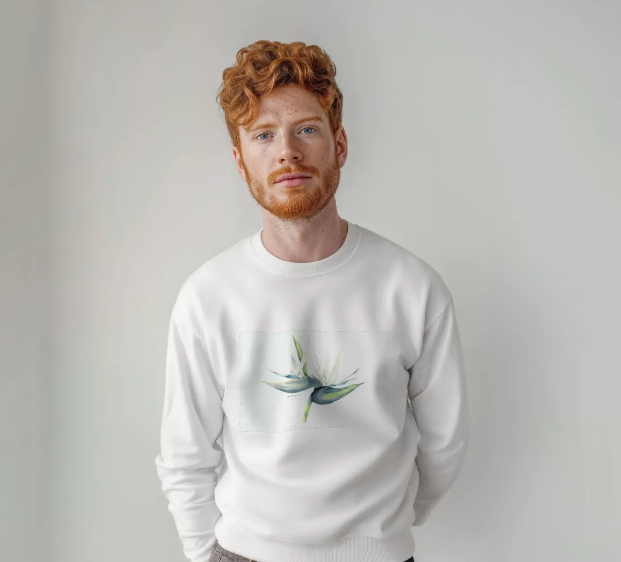 White Bird Of Paradise sweatshirt by youdesignme