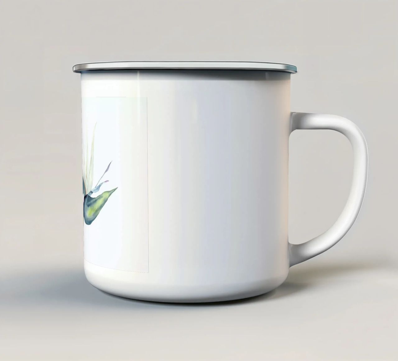 White Bird Of Paradise tazza in smalto da youdesignme