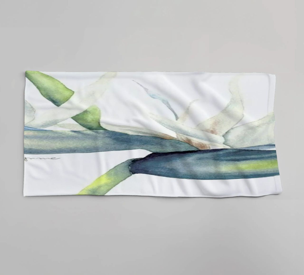 White Bird Of Paradise asciugamano da bagno da youdesignme