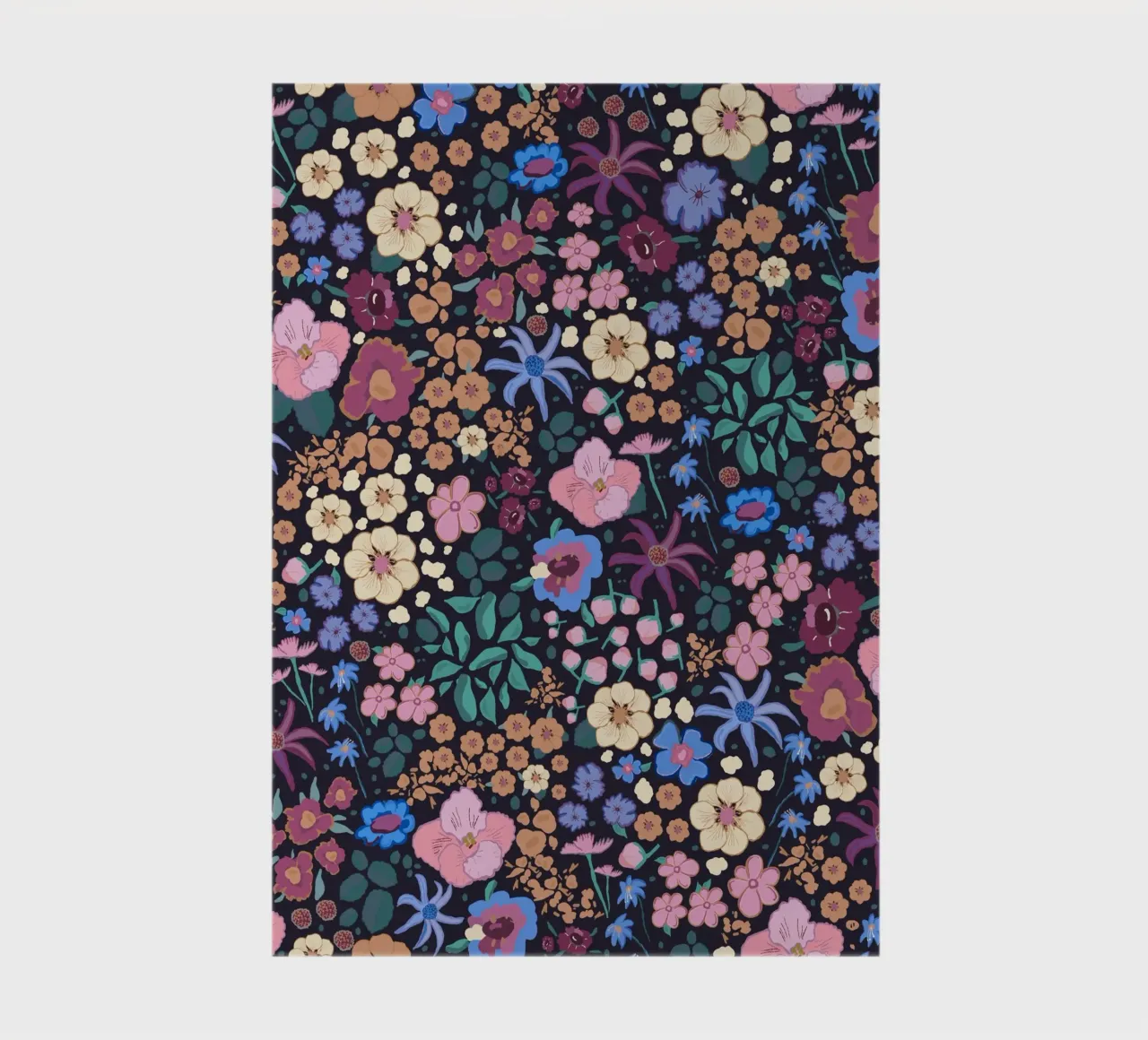 Ditsy colorful pattern notebook by gulsengunel