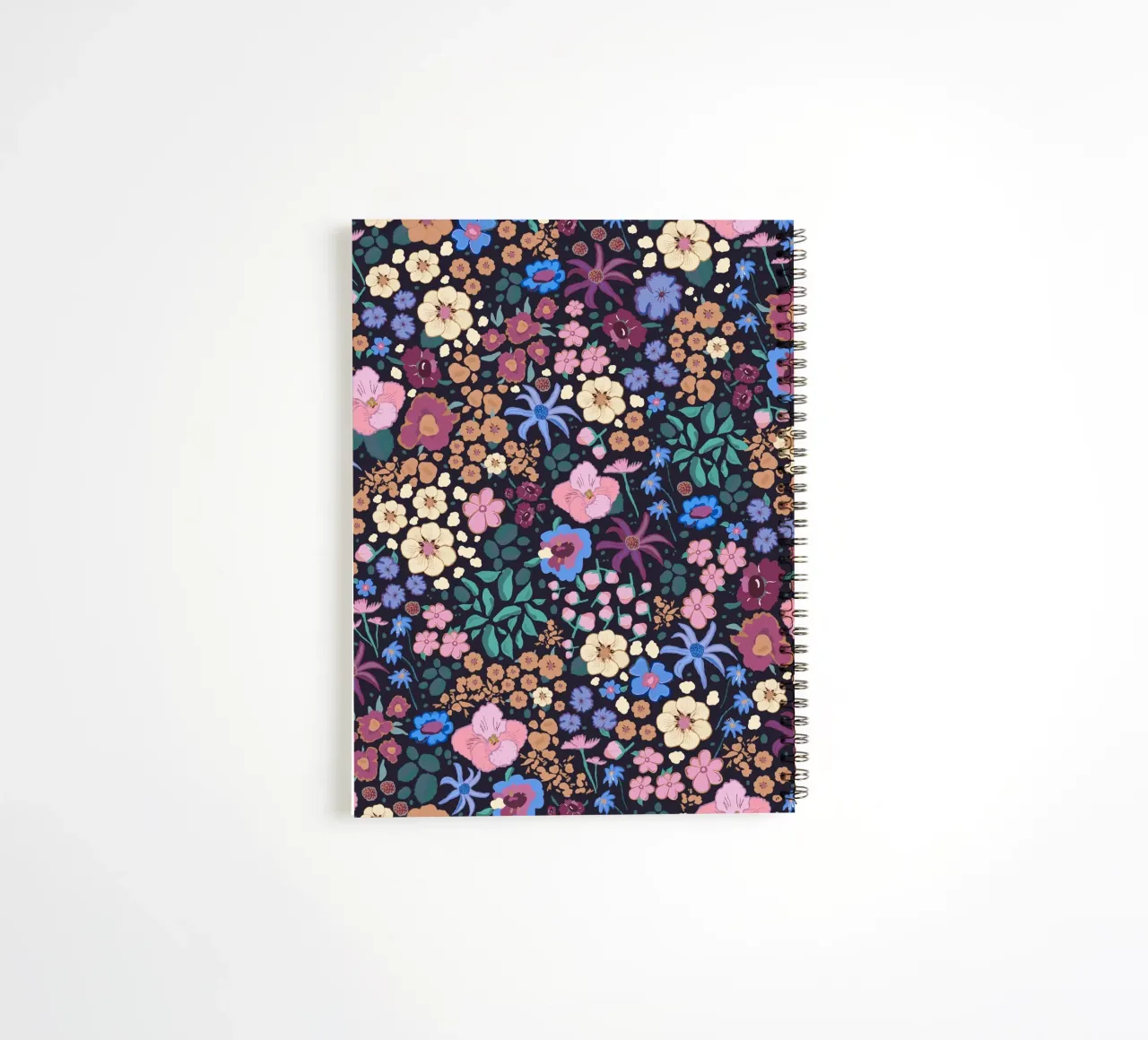 Ditsy colorful pattern spiral notebook by gulsengunel