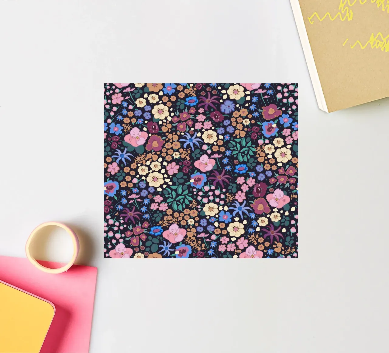 Ditsy colorful pattern sticker by gulsengunel
