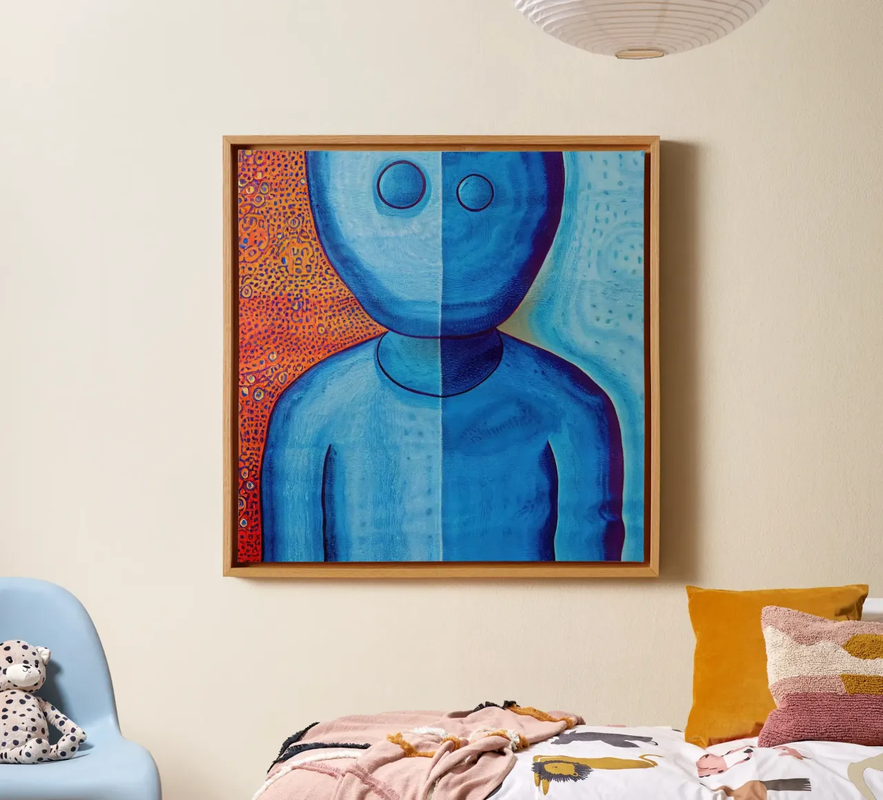 Muurkunst van Imagine canvas met Baklijst van Imagine