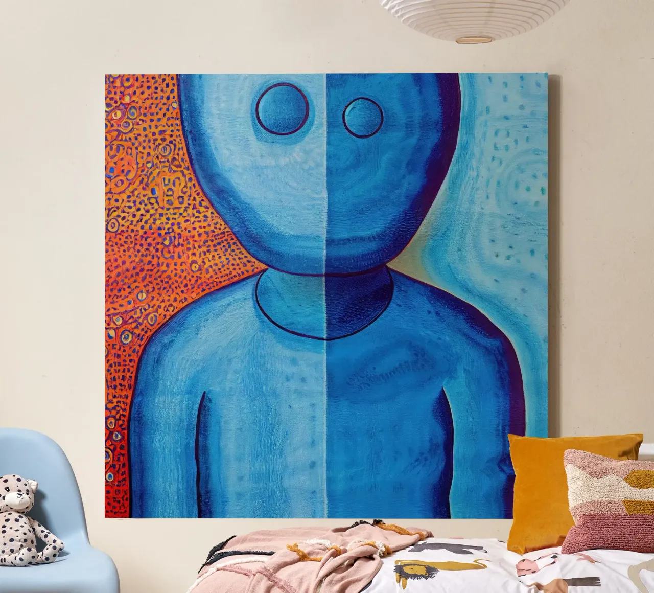Muurkunst van Imagine canvas met Baklijst van Imagine