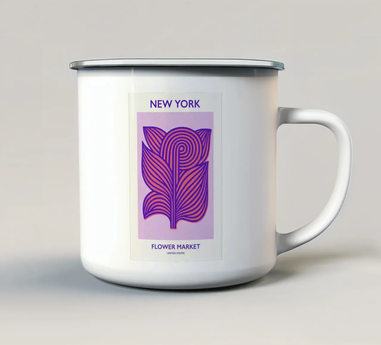 New York tazza in smalto da Pure