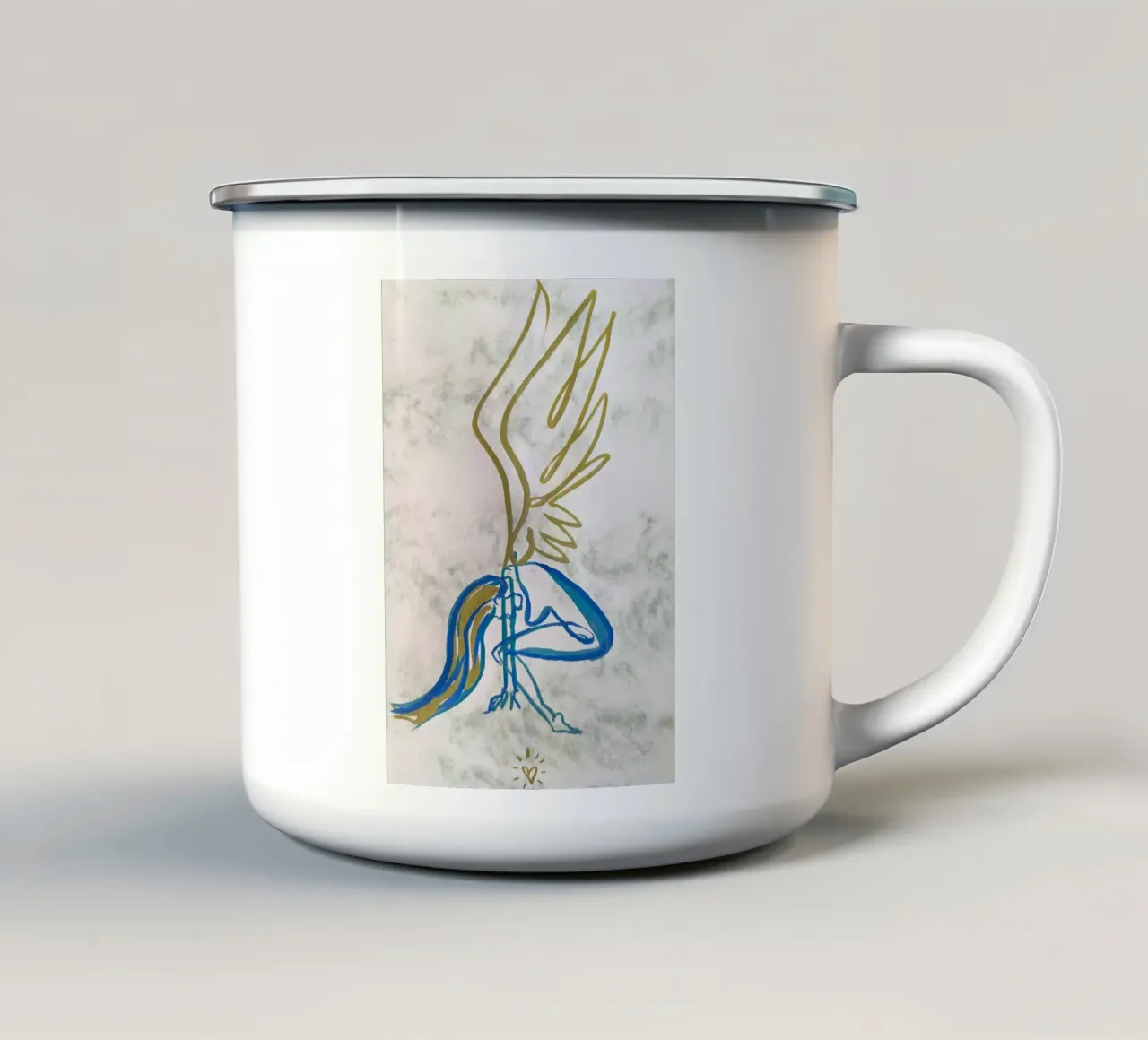 Engel 1 tazza in smalto da sum2proveDesign