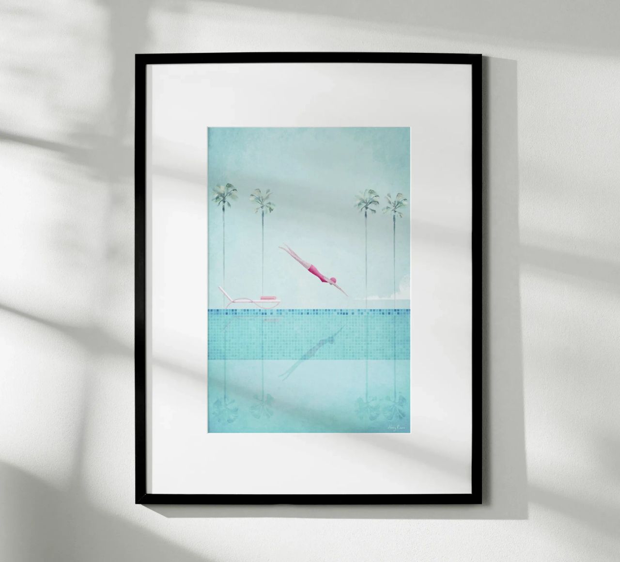 Swimming Pool Poster von Henry Rivers