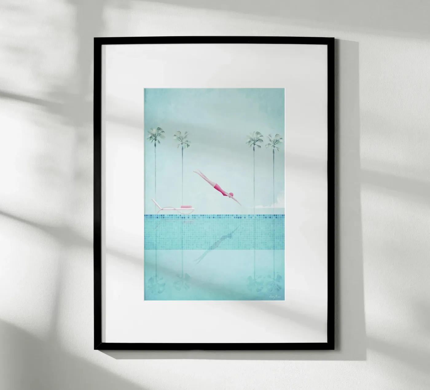 Swimming Pool poster van Henry Rivers